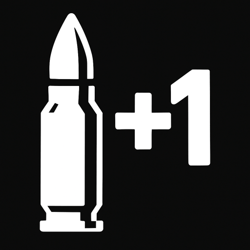 Ammo +1 upgrade.
In-Game asset.  2d.  High contrast.  No shadows