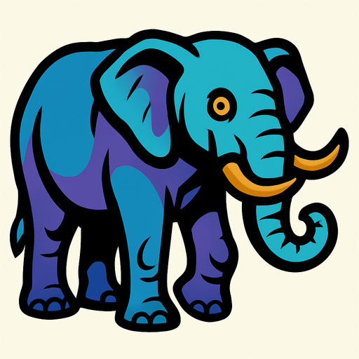 Elephant.
In-Game asset.  2d.  High contrast.  No shadows
