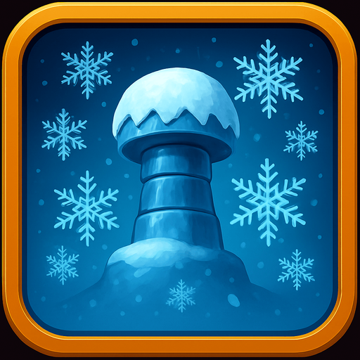 Текст убрать. Вместо молний снежинки