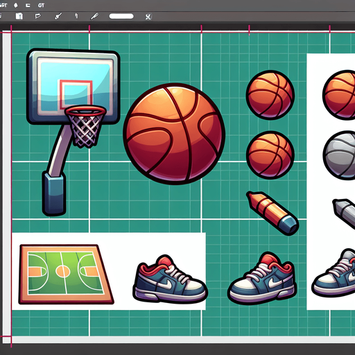 Basketball, cartoon style
Single Game Texture. In-Game asset. 2d. Blank background. High contrast. No shadows.
