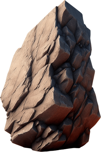 rock.
Single Game Texture. In-Game asset. 2d. Blank background. High contrast. No shadows.