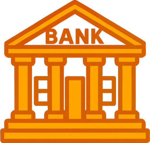 bank.
In-Game asset.  2d.  High contrast.  No shadows