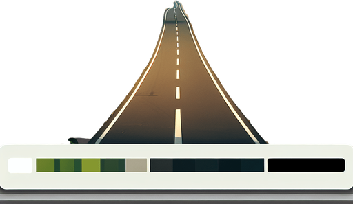 Beautiful road.
Single Game Texture. In-Game asset. 2d. Blank background. High contrast. No shadows.