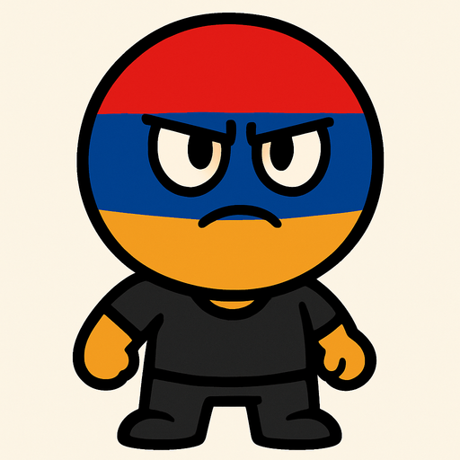 armenian flag ball head.
In-Game asset.  2d.  High contrast.  No shadows