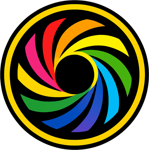 rainbow energy.
In-Game asset.  2d.  High contrast.  No shadows