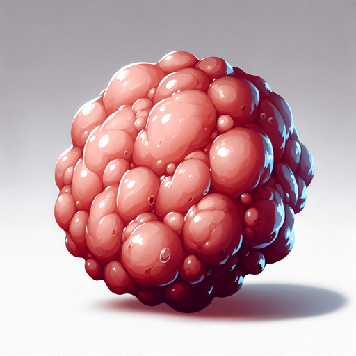 Amorphous gelatinous blob of congealed lard.
Single Game Texture. In-Game asset. 2d. Blank background. High contrast. No shadows.