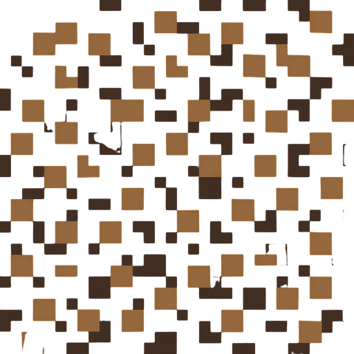 Make a 2D top-down pixelated flat image of Dirt.
In-Game asset.  2d.  High contrast.  No shadows