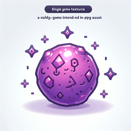 Un slime morado con runas magicas RPG. Estilo suave y simple.
Single Game Texture.  In-Game asset.  2d.  Blank background.  High contrast.  No shadows