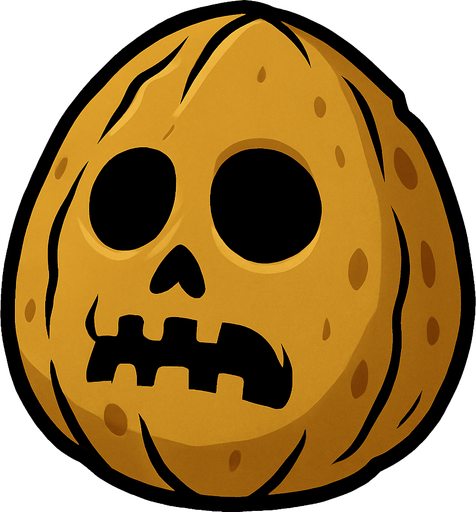 plants vs zombies olü ceviz.
In-Game asset.  2d.  High contrast.  No shadows