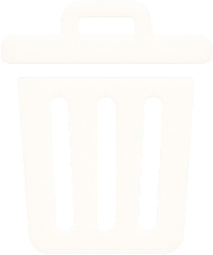 çöp kutusu logosu fakat kırmızı arka planlı (çöp kutusu logosu beyaz renkte olacak).
In-Game asset.  2d.  High contrast.  No shadows