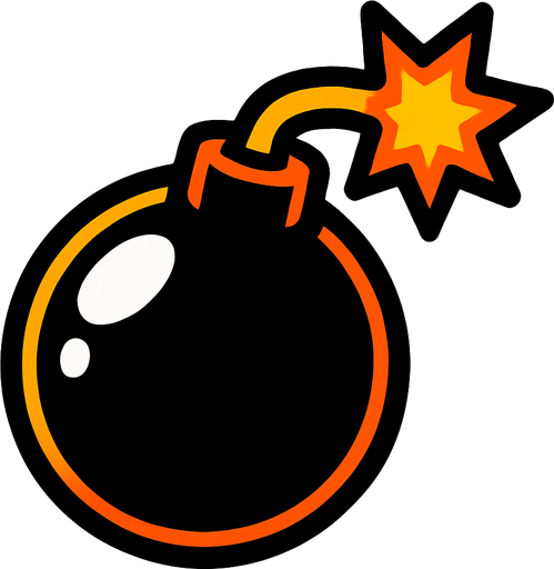 Bomba.
In-Game asset.  2d.  High contrast.  No shadows