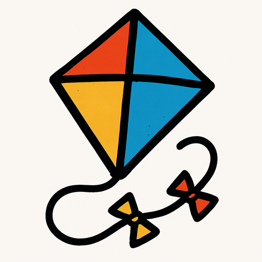 Kite.
In-Game asset.  2d.  High contrast.  No shadows