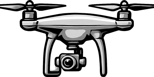 drone side view drone. Silver Color.
In-Game asset.  2d.  High contrast.  No shadows