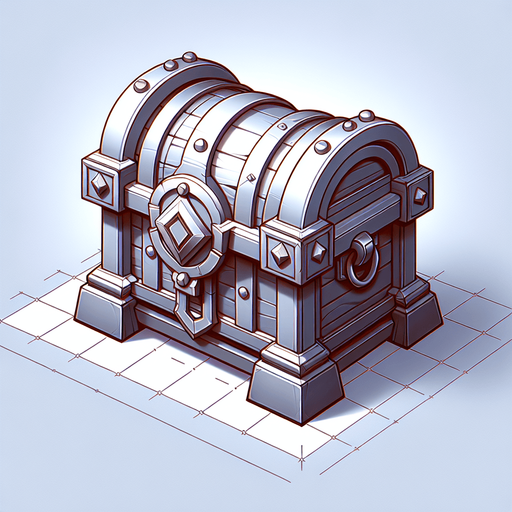 Chest like.
Single Game Texture. In-Game asset. 2d. Blank background. High contrast. No shadows.