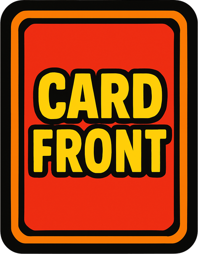card front.
In-Game asset.  2d.  High contrast.  No shadows