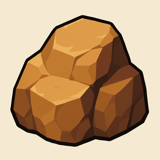 2d rock.
In-Game asset.  2d.  High contrast.  No shadows