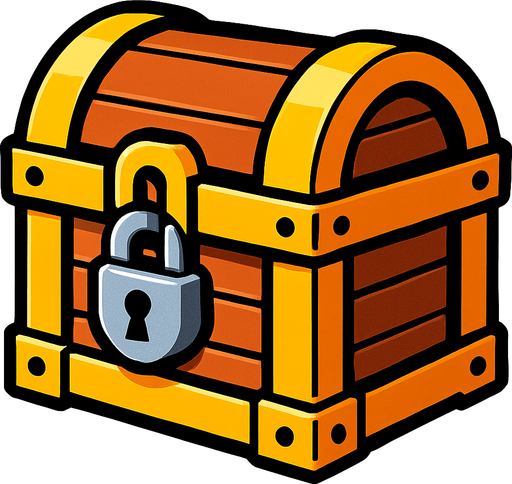 cofre.
In-Game asset.  2d.  High contrast.  No shadows