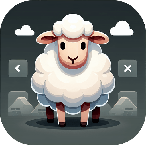 Животное овца.
Single Game Texture. In-Game asset. 2d. Blank background. High contrast. No shadows.