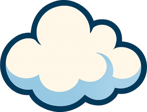 cloud.
In-Game asset.  2d.  High contrast.  No shadows