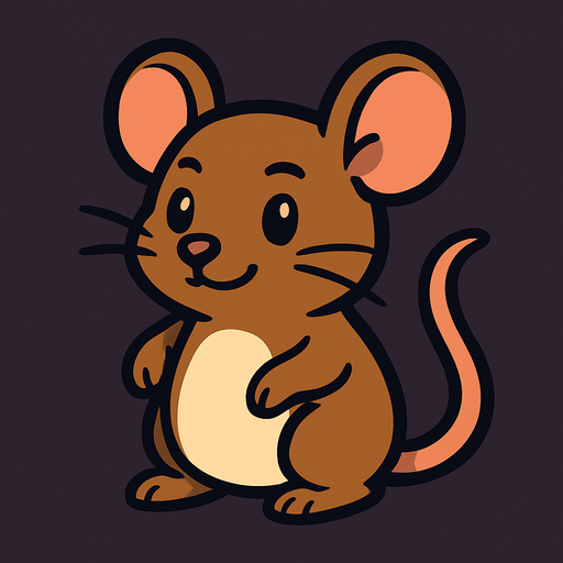 Mouse.
In-Game asset.  2d.  High contrast.  No shadows