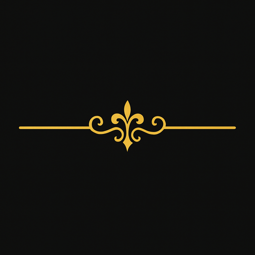 A simple golden line break..
In-Game asset.  2d.  High contrast.  No shadows