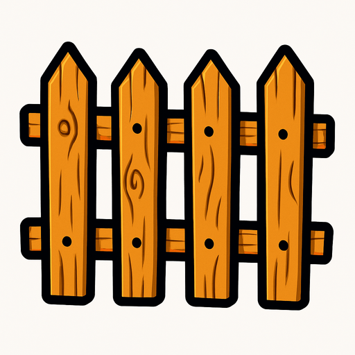 çit.
In-Game asset.  2d.  High contrast.  No shadows