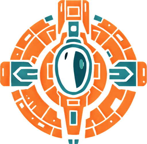 circle shape starship.
In-Game asset.  2d.  High contrast.  No shadows