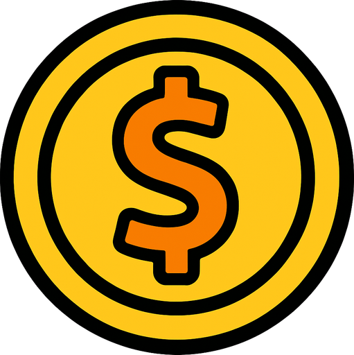 it’s a coin.
In-Game asset.  2d.  High contrast.  No shadows