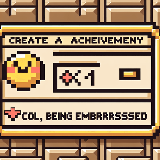 Make a 8-bit achievement.
Title:cool, being embarrassed.
description:lose in stage 1