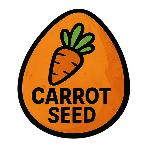 carrot seed.
In-Game asset.  2d.  High contrast.  No shadows