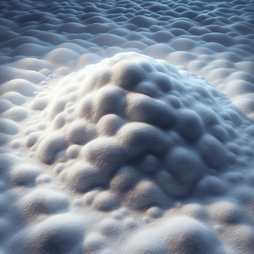 realistic Snowy ground, top view