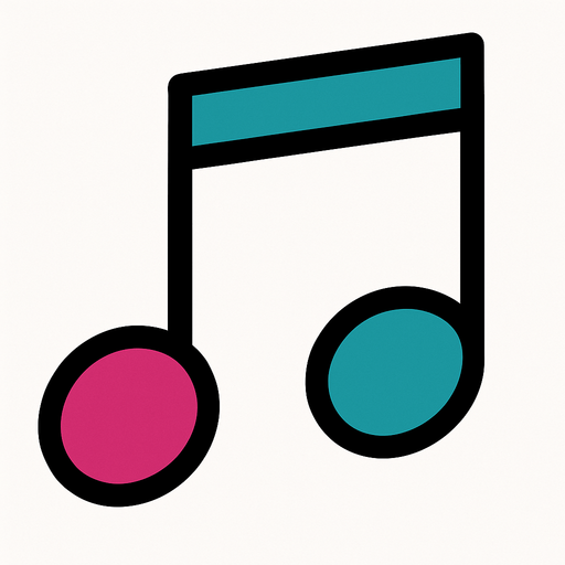 2D muzik notasi.
In-Game asset.  2d.  High contrast.  No shadows