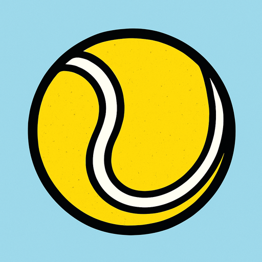 tennis ball.
In-Game asset.  2d.  High contrast.  No shadows