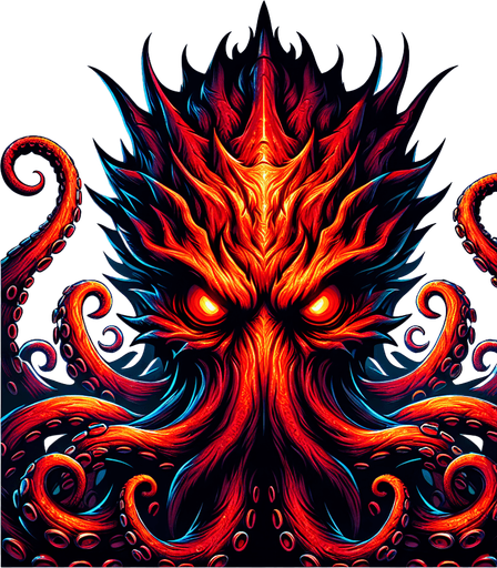 I need an octopus that looks like bowser.
Single Game Texture.  In-Game asset.  2d.  Blank background.  High contrast.  No shadows