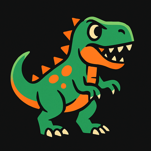 Dinozor.
In-Game asset.  2d.  High contrast.  No shadows