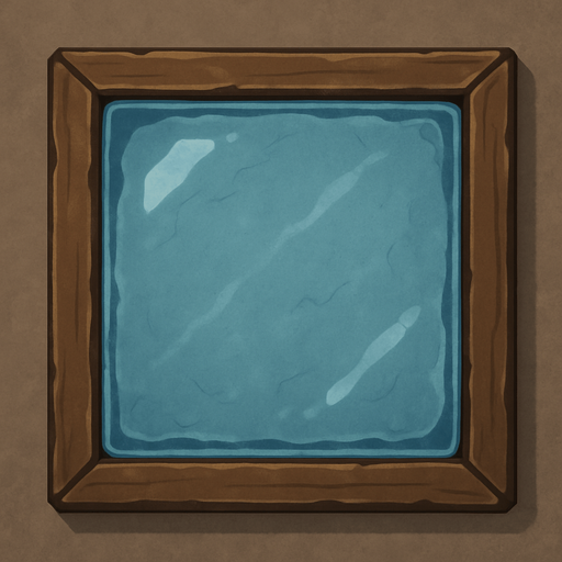 square glass top view.
In-Game asset