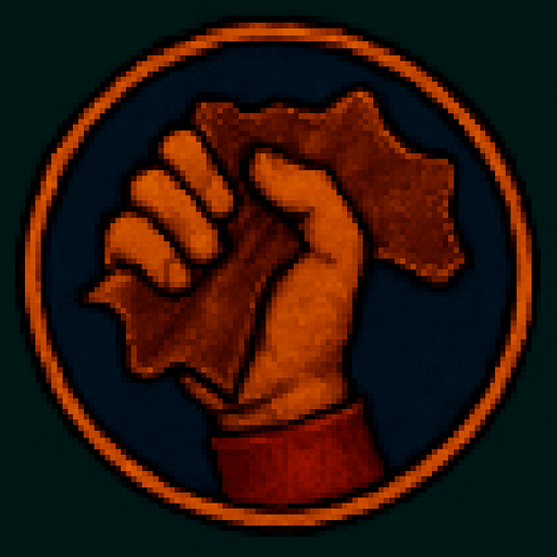 A hand with a piece of leather