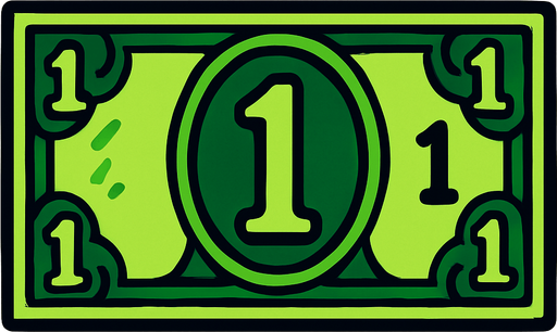 1 dolarlık para resmi olsun.
In-Game asset.  2d.  High contrast.  No shadows