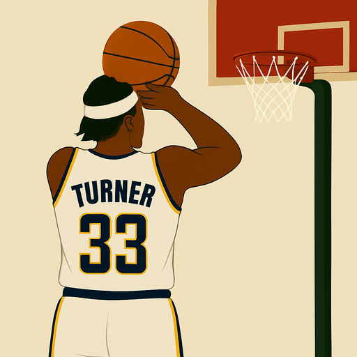 Change picture so his hands are down preparing to shoot