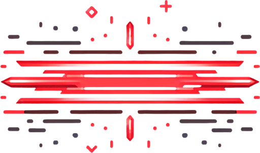 linear laser  red horizontal.
Single Game Texture. In-Game asset. 2d. Blank background. High contrast. No shadows.