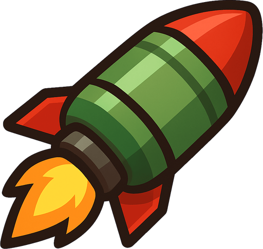 Survivor.io style 2D missile rocket made by HABBY PTE. LTD.