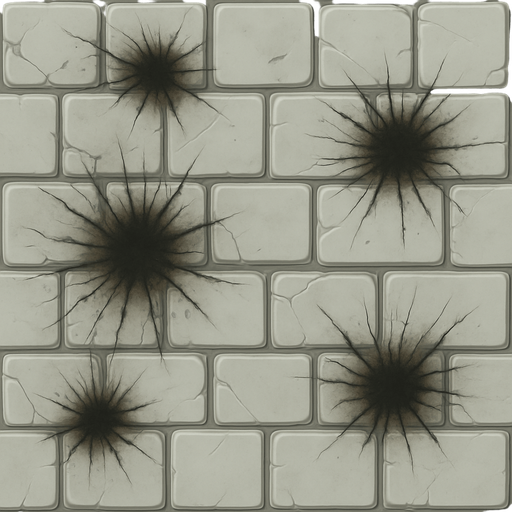 Agrega manchas de explosiones.