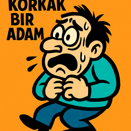 KORKAK BİR ADAM.
In-Game asset.  2d.  High contrast.  No shadows