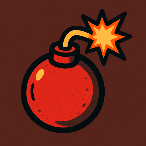 Bomba görseli ekle.
In-Game asset.  2d.  High contrast.  No shadows