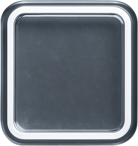 Photorealistic transparent rectange dj deck sample button with white rounded corners, front view. No text needed on image