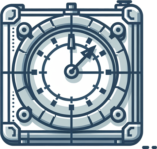 Clock, Nothing else in the image..
Single Game Texture. In-Game asset. 2d. Blank background. High contrast. No shadows.