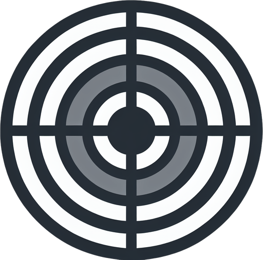 Simple circular click target, showing where the hero needs to walk to. Grayscale. No shadows
Single Game Texture. In-Game asset. 2d. Blank background. High contrast. No shadows.