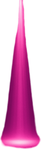 clean red-violet beam from above