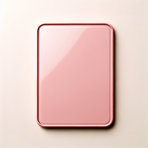clean pink enamel board witha very thin border