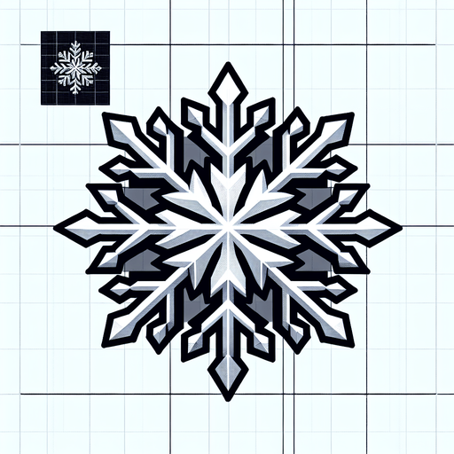 basic snowflake. white

Single Game Texture. In-Game asset. 2d. Blank background. High contrast. No shadows.